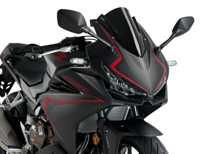 PUIG Z-Racing Screen Black for Honda CBR500 R 19-25 3613N
