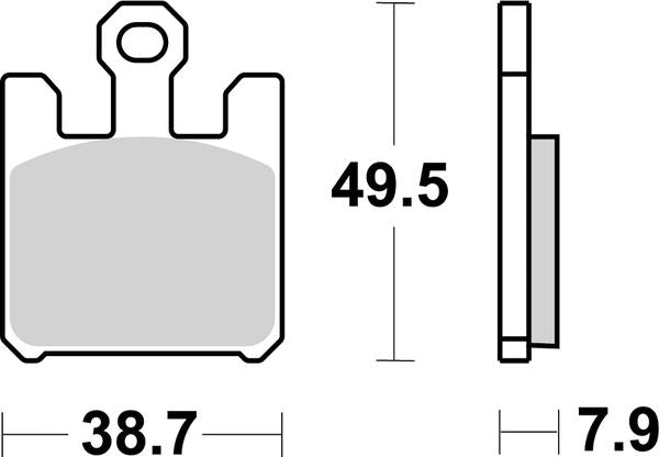 Sbs RST Brake Pads For Kawasaki ZX-10 R 1000 Suzuki M 95 2003-2007 788RST