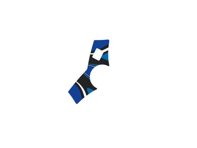 PUIG Radikal Yoke Protector Blue for Honda CBR125 R 11-16 6976A