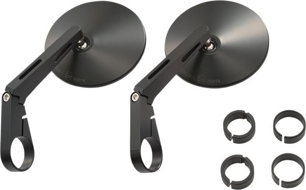 Daytona Bar End Mirror Aluminum Ø30mm Clamp Side View D-MIRROR-10 89817