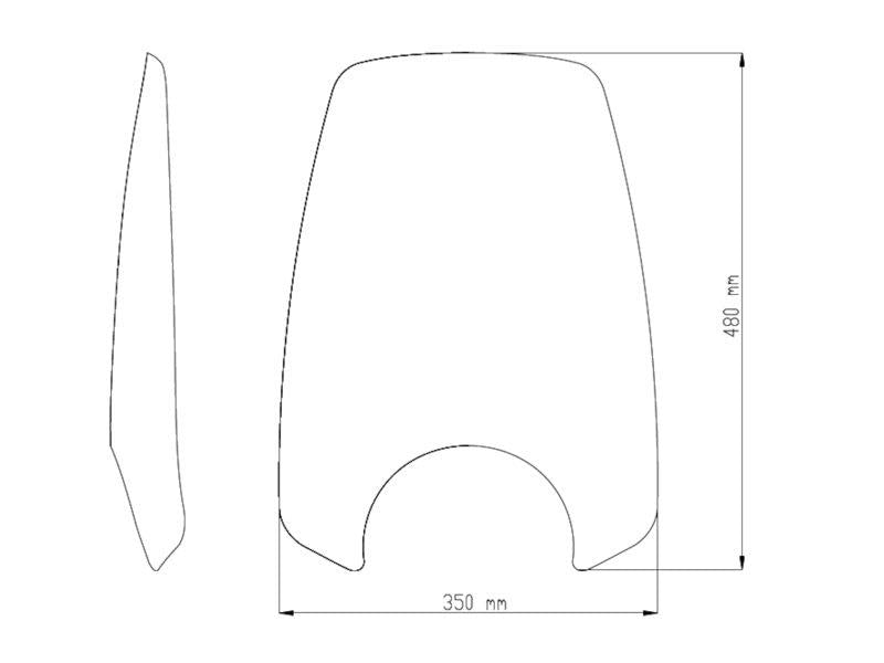 PUIG New Generation Touring Screen Black for Yamaha XV 950/R 14-20 9438N