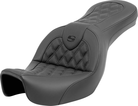 Saddlemen Roadsofa Lattice Stitch Seat For HD FXDF 1690 06-17 806-04-182