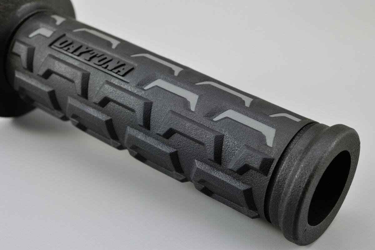 Daytona Grippy Grip GGD-Ground Open End Grips 22.2mm Handlebar Black Pair 25179