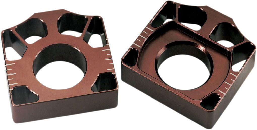 Pro Circuit Axle Blocks For Honda CRF 450 X 2000-2016 Anodized Red HAB00