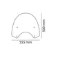 PUIG Sunset Screen Clear for Honda VT1300 CX 10-12 5265W