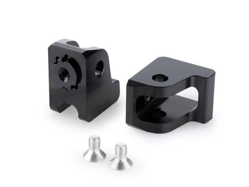 Puig Adjustable Footpeg Adaptors Black 9407F