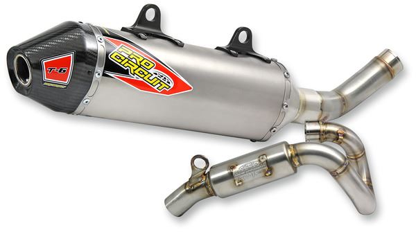 Pro Circuit T-6 Euro Exhaust System SS/TI/CF For KTM SX-F 250 2016-2018 0151725H