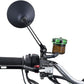 Daytona E-Marked Mirror Black Aluminum Round Handlebar End Side View 89429