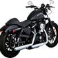 Vance & Hines 3" Twin Slash Slip-On Mufflers Chrome For HD XL 883 N 14-22 16361
