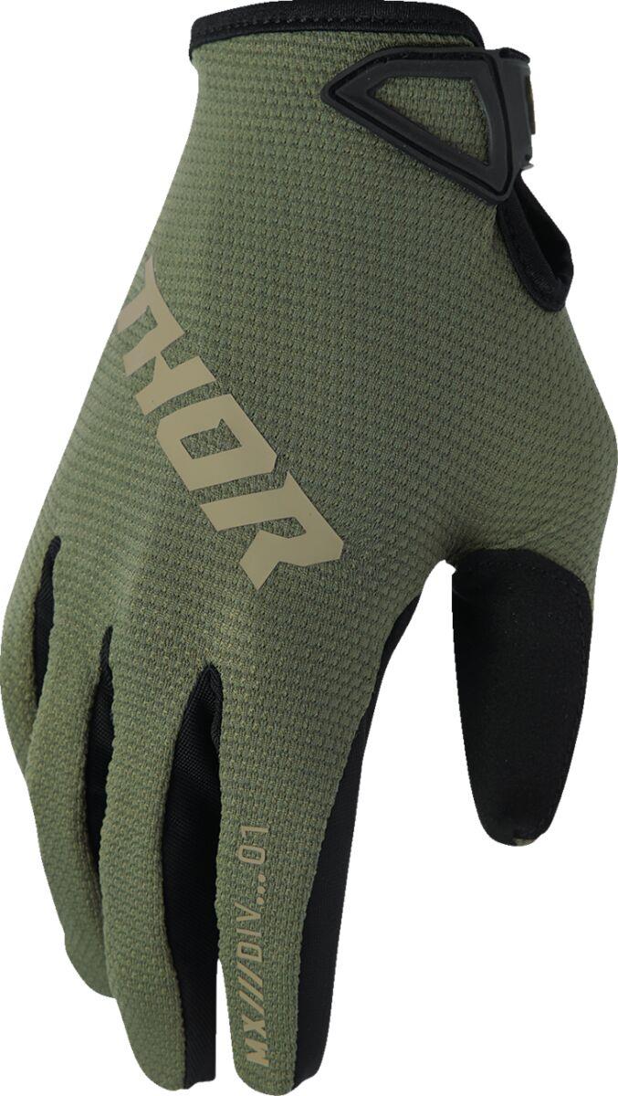 THOR Ridemode Static Gloves Green