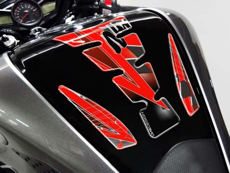 Puig Wings Tank Pad With Ninja Logo Red 21076H