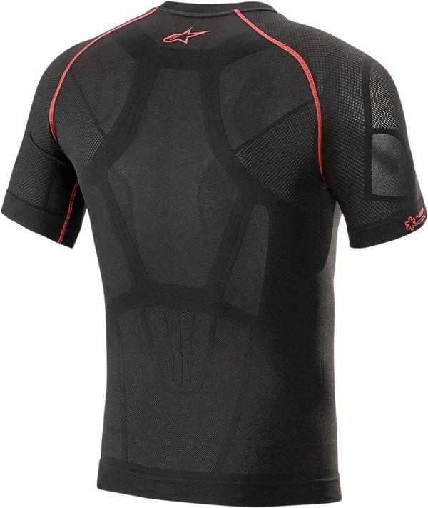 Alpinestars Ride Tech V2 Summer Short Sleeve Underwear Top Black Red