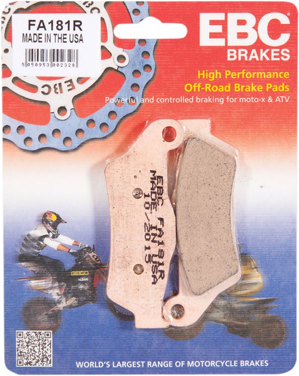 Ebc Long-Life Sintered "R" Brake Pads For Husqvarna FC 350 1994-2027 FA181R