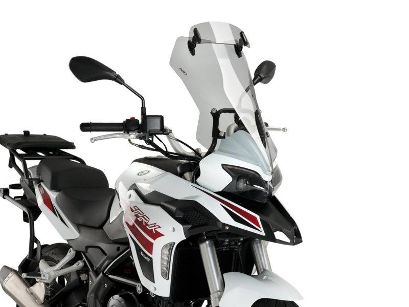 PUIG Touring Screen w/ Extender Light Smoke for Benelli TRK 251 21-25 20630H