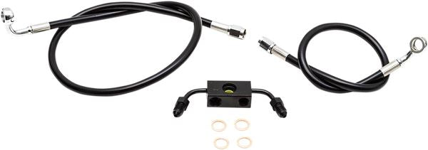 La Choppers Braided Brake Line Kit For Harley XL 1200 X 2014-2022 LA-8321B16B