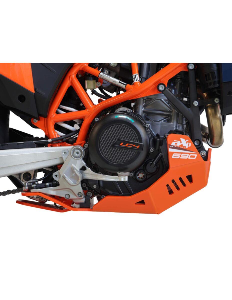 AXP Racing Adventure Skid Plate For Yamaha YZ 125 2005-2026 Orange AX1817