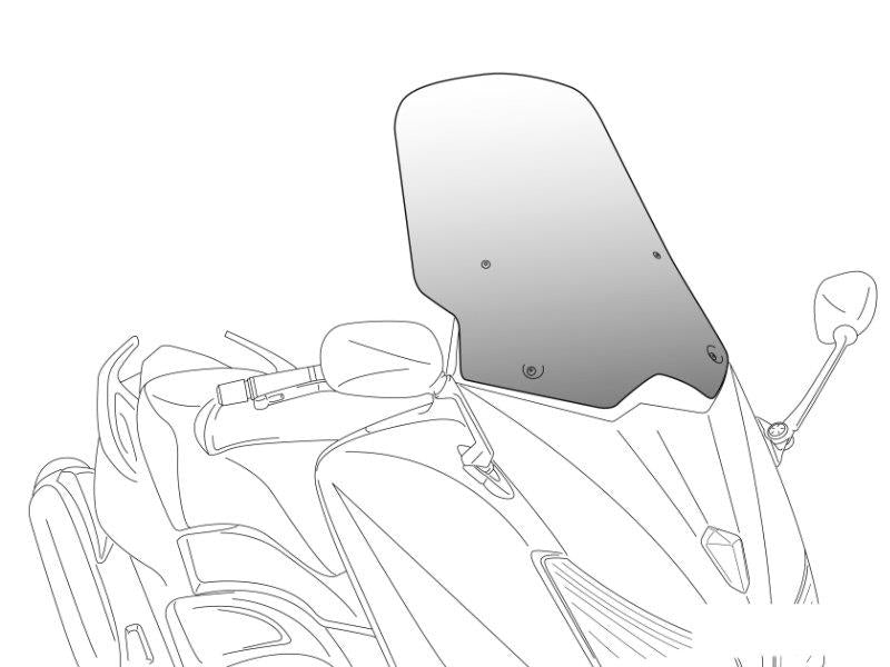 PUIG V-Tech Line Touring Screen Clear for Honda Forza 750 21-24 20574W