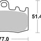 Sbs HF Street Ceramic Organic Brake Pads For BMW K 1300 S 2001-2015 796HF