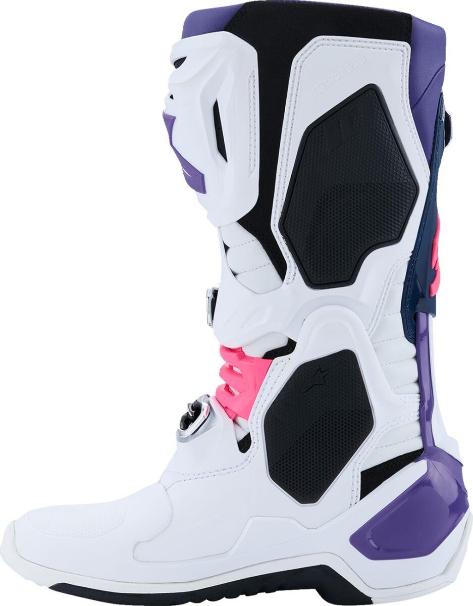ALPINESTARS Tech 10 Boots WHT/VLT/NVY/PINK 2025 Model