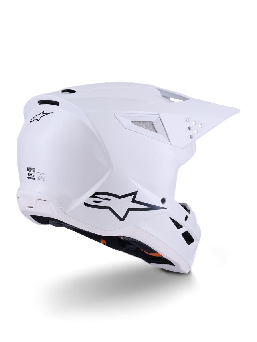 ALPINESTARS SM3 Solid Helmet WHITE-GLO 2025 Model