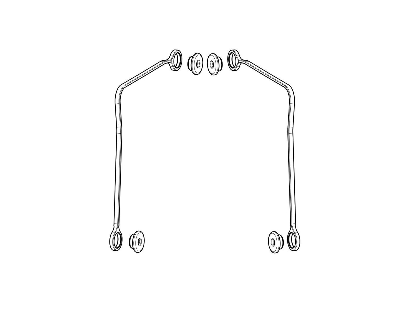 SHAD Replacement Restraining Straps - SH58X/SH59X D1B6TIR