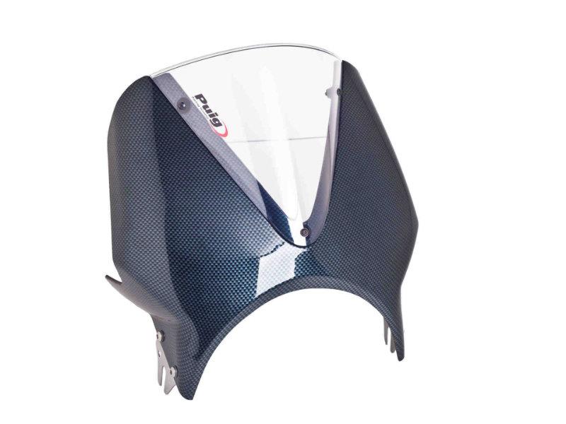 Puig Carbon Look Fairing With Vision Screen Clear 22048F