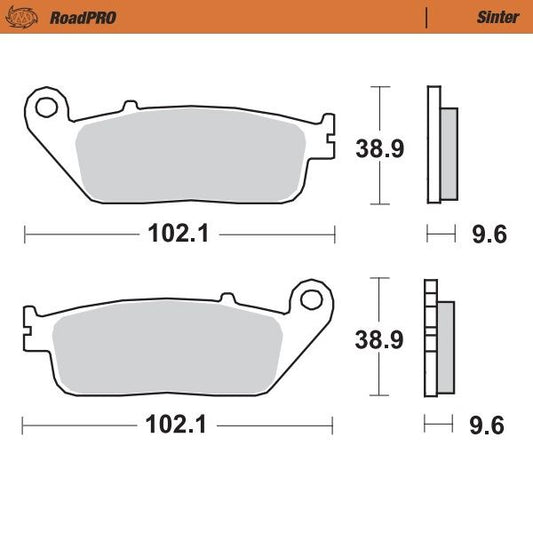 Moto-Master RoadPRO Sinder Brake Pad Front For Honda CB 500 X 1994-2024 404001