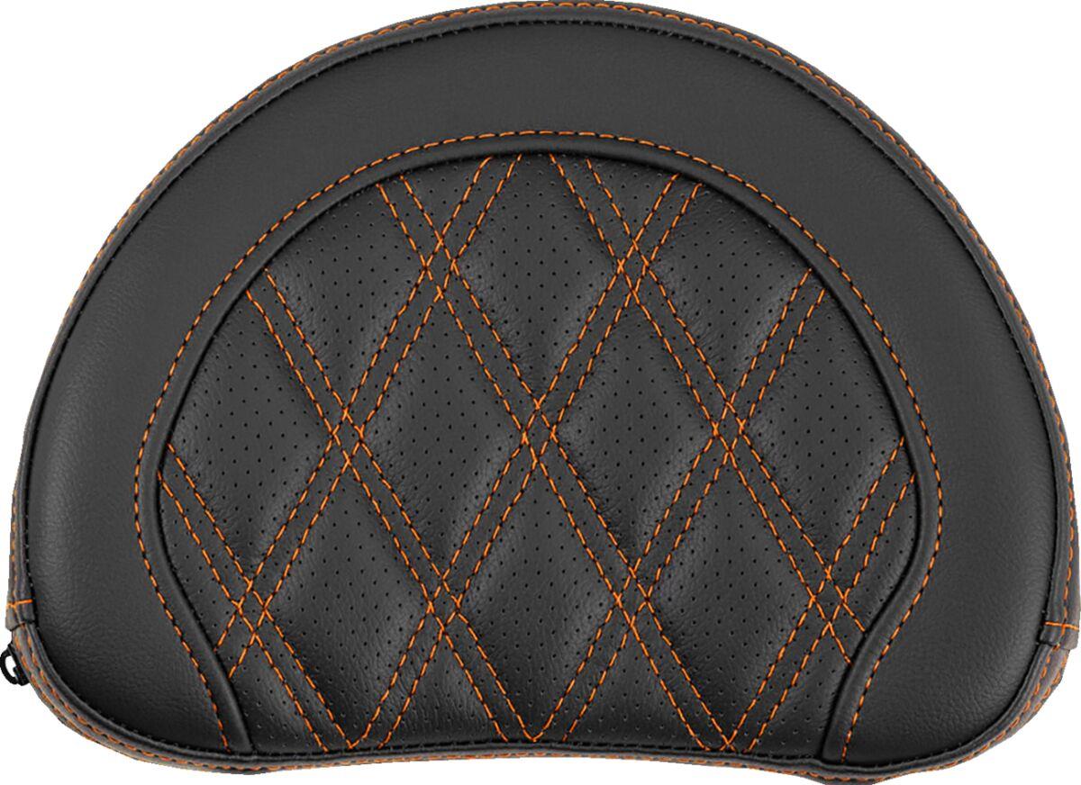 Saddlemen Contoured Sissy Bar Pad Black Orange Saddlehyde 051318403