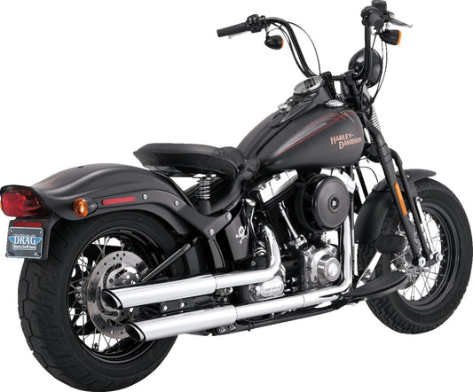 Vance & Hines 3" Twin Slash Slip-On Mufflers Chrome For HD FLSTSB 1584 07-09 16842