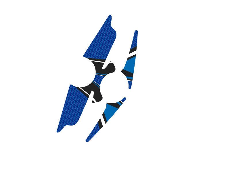 PUIG Radikal Yoke Protector Blue for BMW K1200 R Sport 07-08 6983A