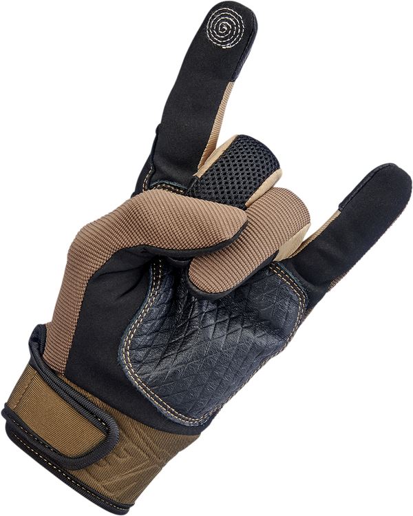 Biltwell Motorcycle Gloves Baja Chocolate/Black