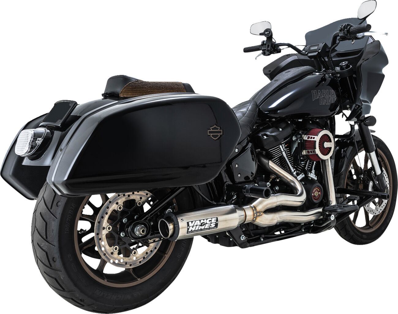Vance & Hines 2-into-1 Supersport Exhaust System For HD FXLRS 1923 18-24 27337