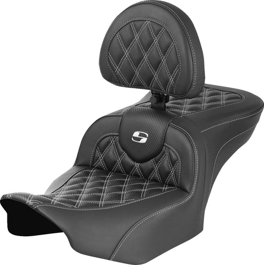 Saddlemen Roadsofa Lattice Stitch With Backrest For HD FLTRXSE 1977 23-24 823-07-206B6