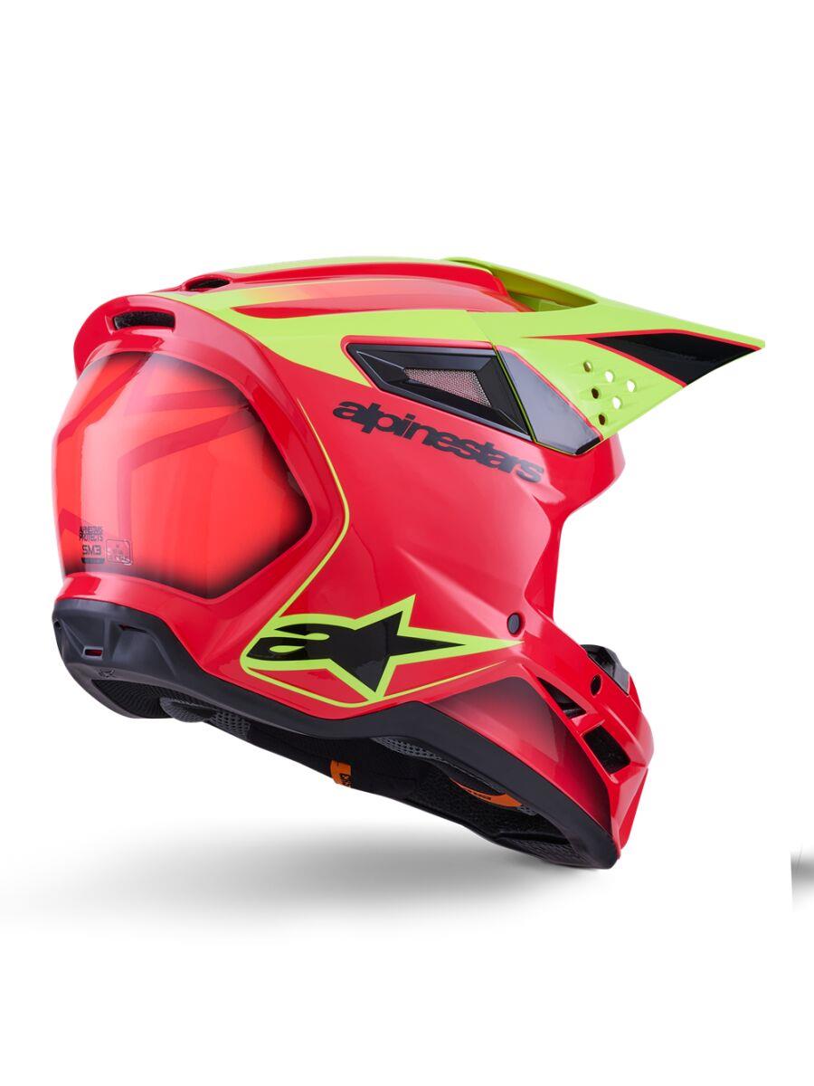ALPINESTARS SM3 Fray Helmet RED/YL/BLK 2025 Model