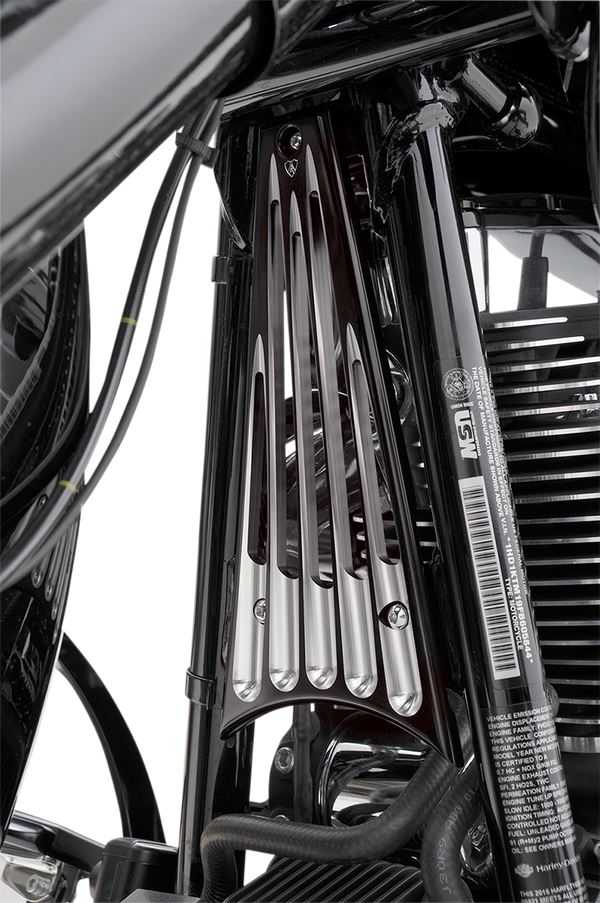 Arlen Ness Grill Frame Deep Cut Black For HD FLTRUSE2 1800 15-16 03-655