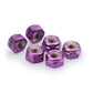 PUIG M8 Locknuts x 6 Purple Universal 0832L