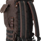 Burly Brand Voyager Sissy Bar Backpack In Stock Leather Cotton Canvas B15-1013D