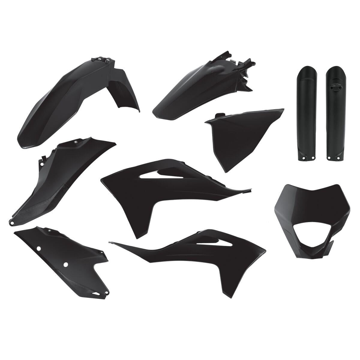 Polisport Replacement Body Kit Full For Gas Gas EC 250 2021-2023 Black 91028