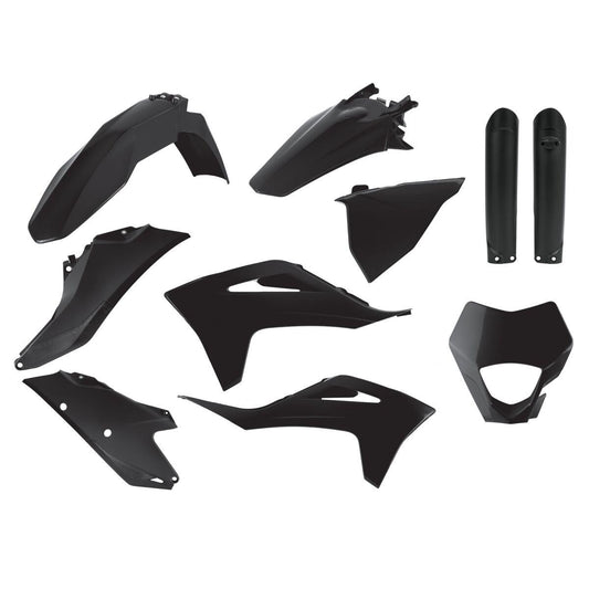 Polisport Replacement Body Kit Full For Gas Gas EC 250 2021-2023 Black 91028