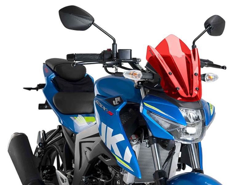 PUIG New Generation Sport Screen Red for Suzuki GSX S 125 17-21 9873R