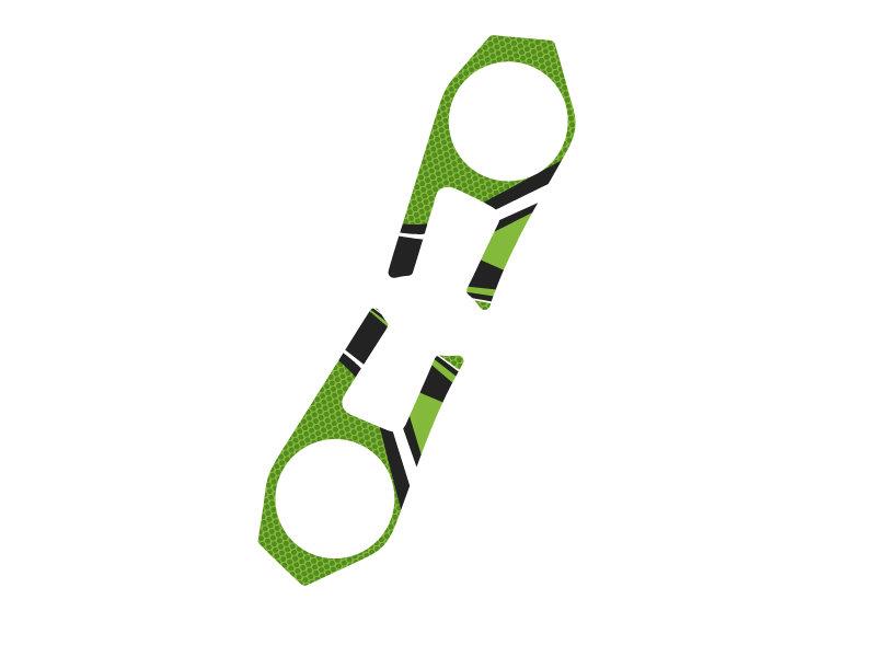 PUIG Radikal Yoke Protector Green for Kawasaki ZX-6R 636 09-16 6948V