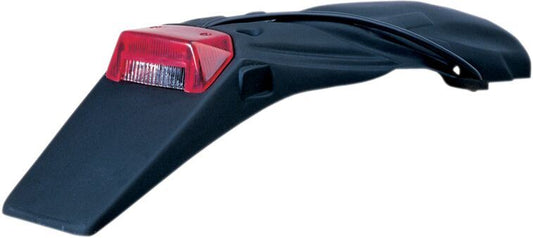 UFO LICENSE PLATE HOLDER WITH TAIL/STOP-LIGHT KTM 2/4-STROKE BLACK KT03047-001