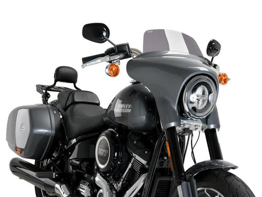 PUIG Batwing Sports Screen Dark Smoke for Harley Davidson Softail Sport Glide FLSB 18-24 21340F
