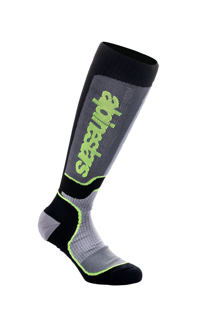 Alpinestars Mx Plus Socks Green Grey Black