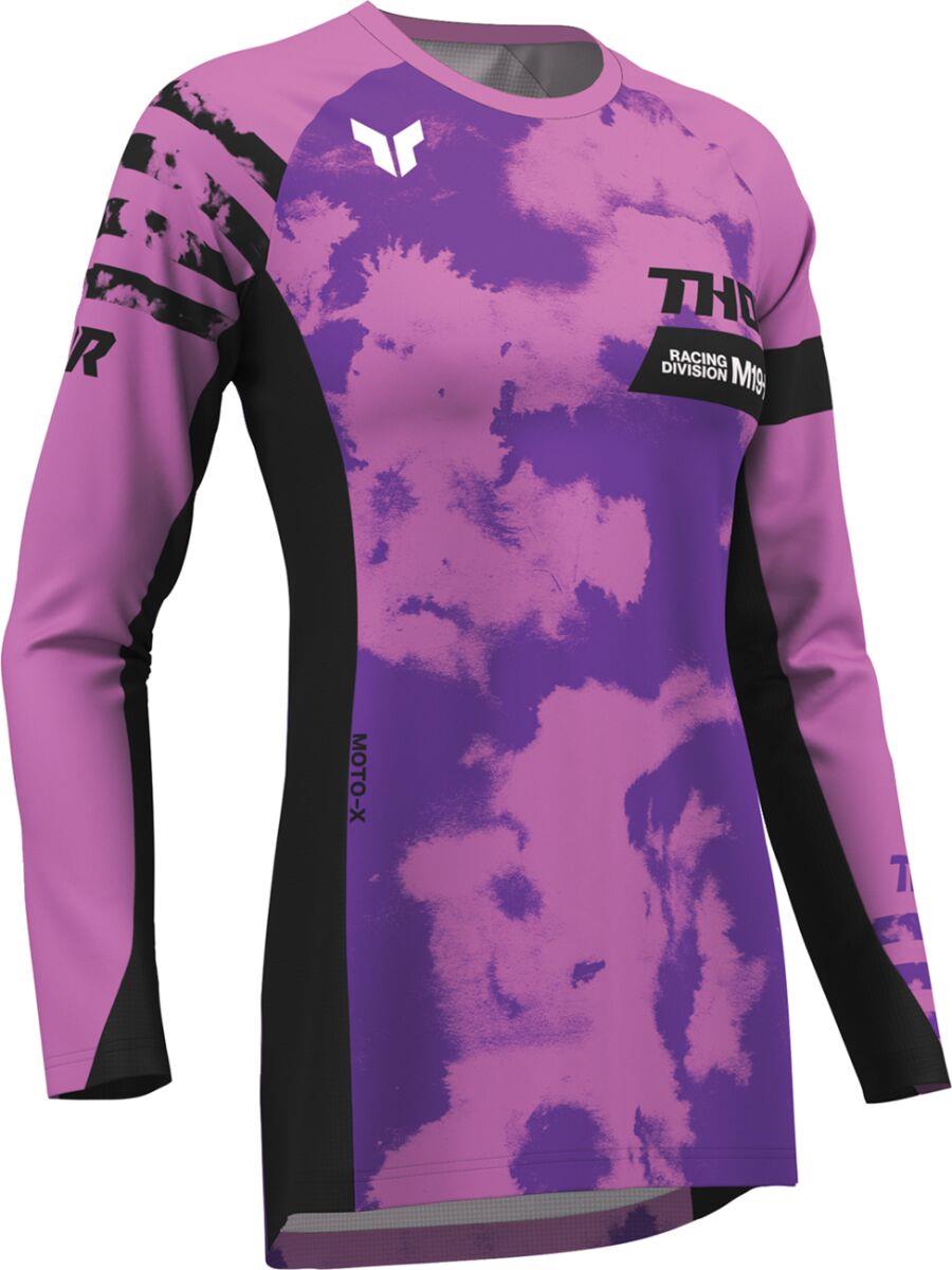 THOR Women's Launchmode Bleach Jersey Purple, Black
