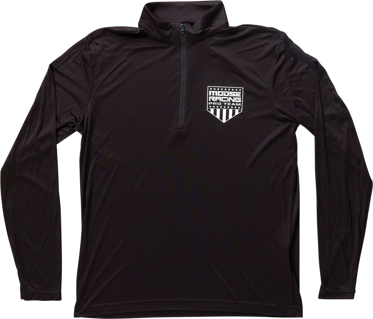 Moose Racing Quarter Zip Pullover Black