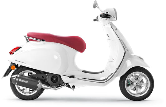 Akrapovic Racing Line Complete Scooter Exhaust SS/CF For Vespa PRIMAVERA 125 IGET 17-20 S-VE125R2-HZBL