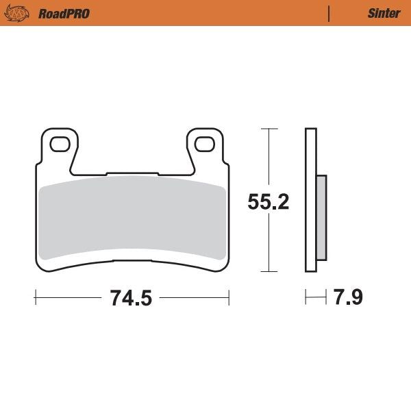 Moto-Master RoadPRO Sinder Brake Pad Front For Kawasaki ZX-6 R 636 13-26 407901