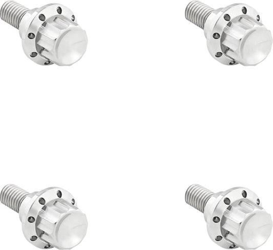 Arlen Ness Windshield Titanium 12-Point Bolt Kit Silver Polished 300-809