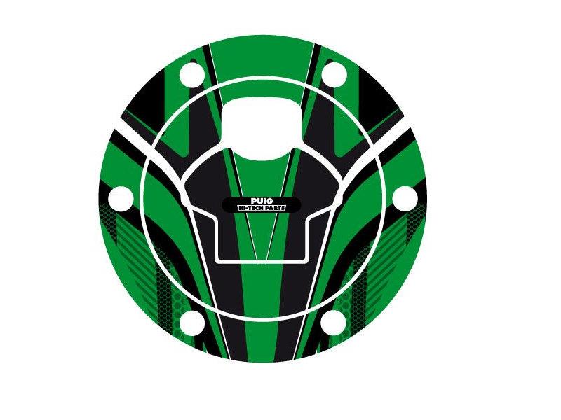 Puig Radikal Fuel Cap Protector Green 1615N